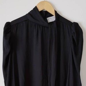 Modern Citizen black tie-neck blouse, Medium, NWOT